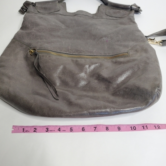 Foley & Corrina Gray Tote Bag Purse Leather - Picture 12 of 15